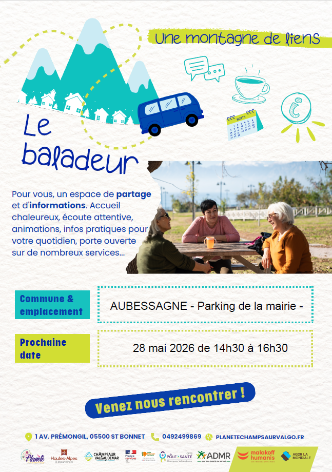 Le baladeur sur le parking de la mairie
