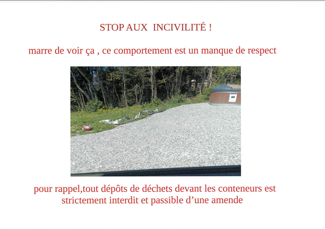 Actes d'incivilité