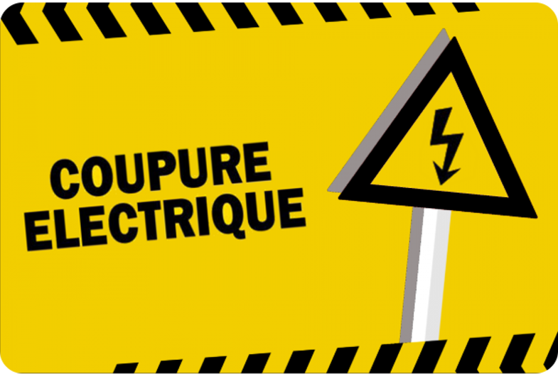 Coupure d'électricité programmée