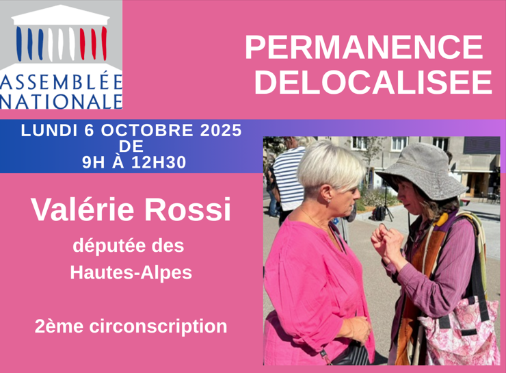 Permanence délocalisée de Mme ROSSI, députée des Hautes-Alpes
