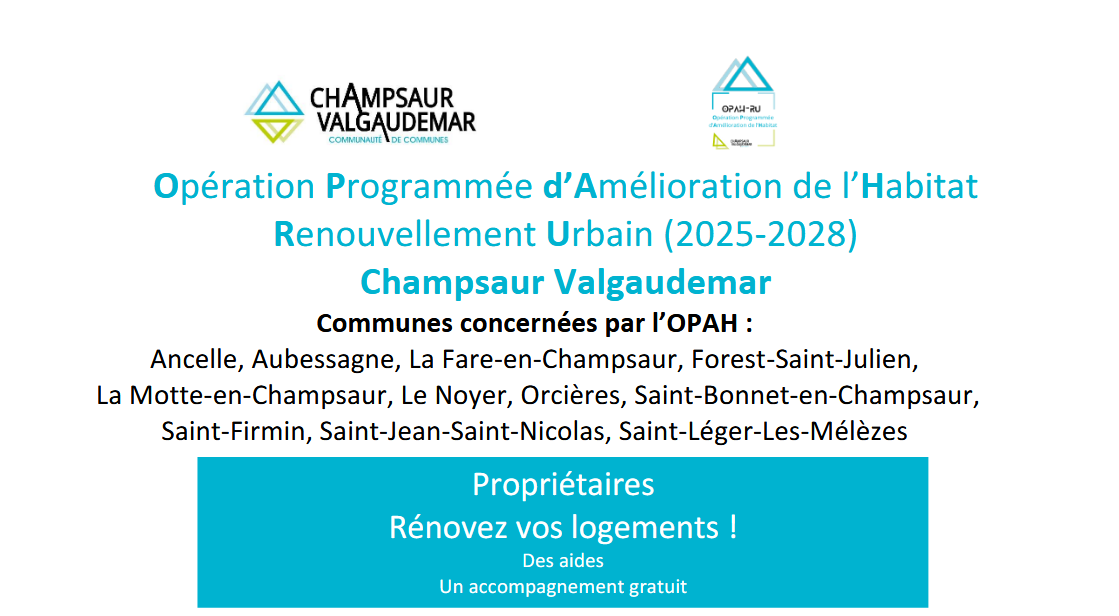 Opération Programmée d'Amélioration de l'Habitat (OPAH) : permanence à Aubessagne le 18 mars 2026